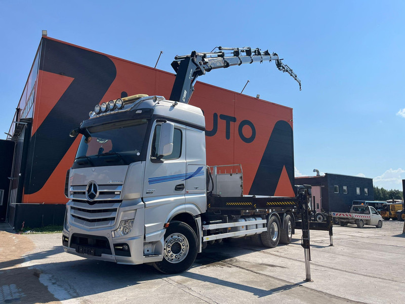 Mercedes-Benz Actros 2551 6x2 HIAB 377-6 HIPRO + JIB / Platform extendable L=6400 -- 7397mm - Truk flatbed, Truk derek: gambar 1 Mercedes-Benz Actros 2551 6x2 HIAB 377-6 HIPRO + JIB / Platform extendable L=6400 -- 7397mm - Truk flatbed, Truk derek: gambar 1