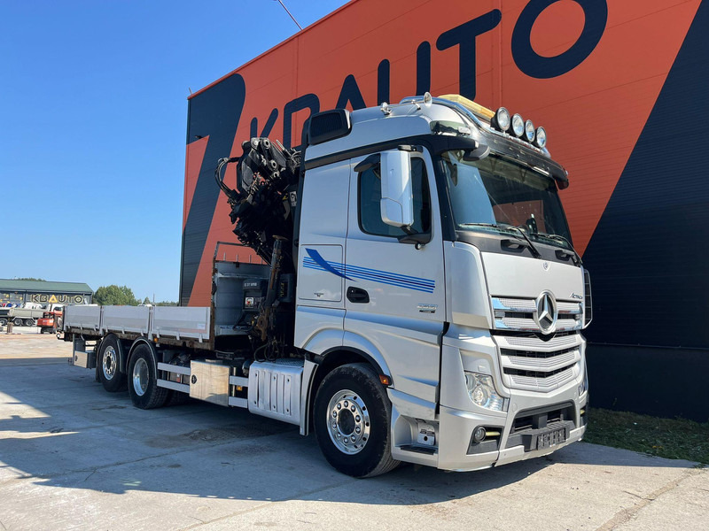 Mercedes-Benz Actros 2551 6x2 HIAB 377-6 HIPRO + JIB / Platform extendable L=6400 -- 7397mm - Truk flatbed, Truk derek: gambar 4 Mercedes-Benz Actros 2551 6x2 HIAB 377-6 HIPRO + JIB / Platform extendable L=6400 -- 7397mm - Truk flatbed, Truk derek: gambar 4