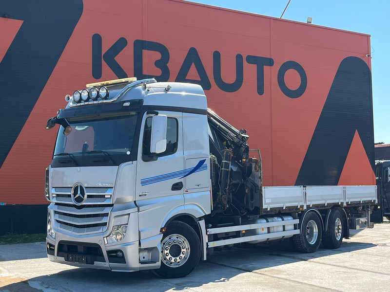 Mercedes-Benz Actros 2551 6x2 HIAB 377-6 HIPRO + JIB / Platform extendable L=6400 -- 7397mm - Truk flatbed, Truk derek: gambar 2 Mercedes-Benz Actros 2551 6x2 HIAB 377-6 HIPRO + JIB / Platform extendable L=6400 -- 7397mm - Truk flatbed, Truk derek: gambar 2