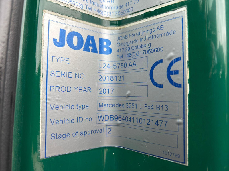 Hook lift Mercedes-Benz Arocs 3251 8x4*4 JOAB L24 - 24 ton / L=5800 mm: gambar 15