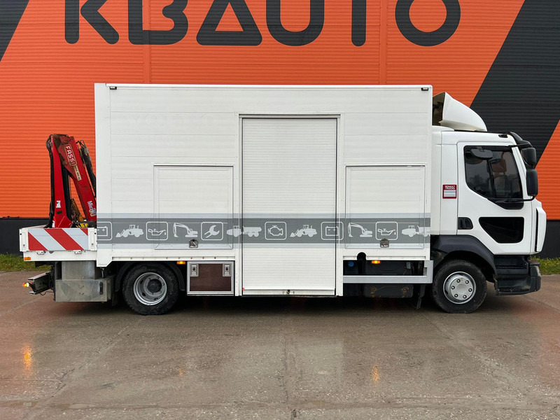 Renault D12 4x2 WORKSHOP ON WHEELS / FASSI M30A.13 / BOX L=4459 mm - Truk flatbed, Truk derek: gambar 4 Renault D12 4x2 WORKSHOP ON WHEELS / FASSI M30A.13 / BOX L=4459 mm - Truk flatbed, Truk derek: gambar 4