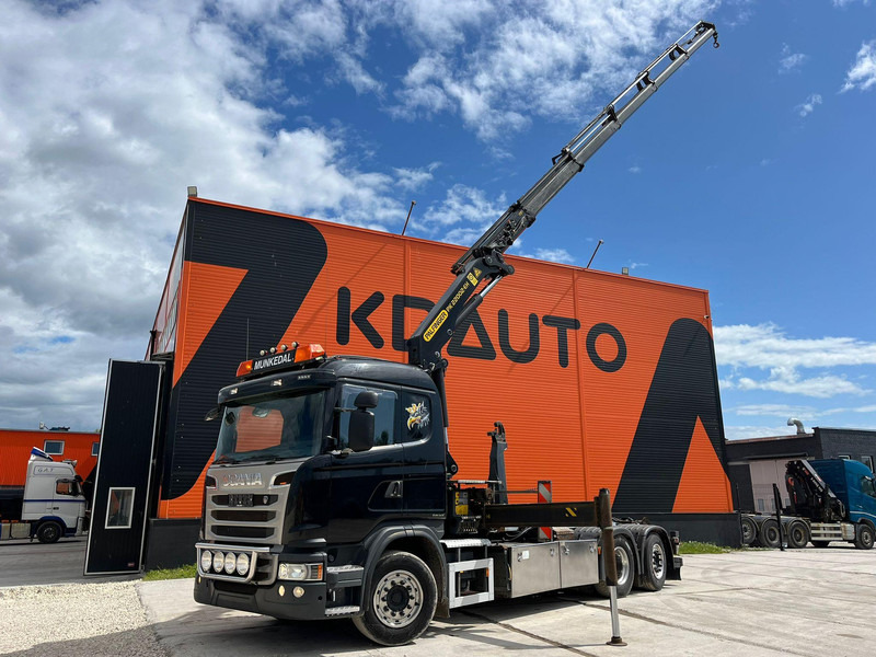 Scania G 440 6x2*4 PK22002 + JIB / PALFINGER 20 ton / L=5000 mm - Hook lift, Truk derek: gambar 1 Scania G 440 6x2*4 PK22002 + JIB / PALFINGER 20 ton / L=5000 mm - Hook lift, Truk derek: gambar 1