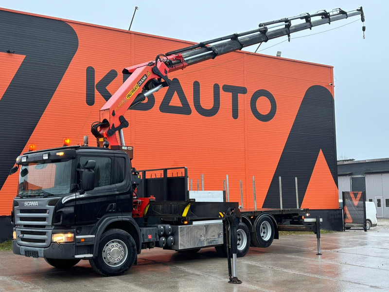 Scania P 380 6x2 PK 44002 + WINCH / PLATFORM L=6090 mm - Truk flatbed, Truk derek: gambar 1 Scania P 380 6x2 PK 44002 + WINCH / PLATFORM L=6090 mm - Truk flatbed, Truk derek: gambar 1