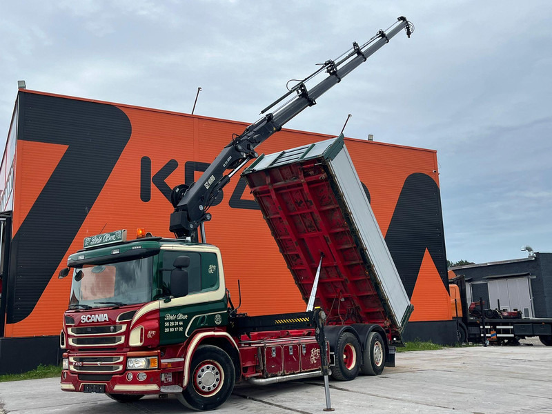 Scania P 410 6x2*4 HIAB 211EP-5 / BOX L=5386 mm - Truk jungkit, Truk derek: gambar 1 Scania P 410 6x2*4 HIAB 211EP-5 / BOX L=5386 mm - Truk jungkit, Truk derek: gambar 1