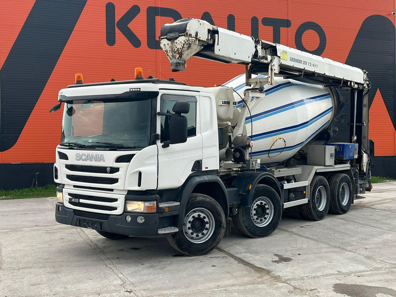 Scania P 410 8x4 LIEBHERR 9 m3 + CONVEYOR / FULL STEEL - Truk pengaduk beton: gambar 1 Scania P 410 8x4 LIEBHERR 9 m3 + CONVEYOR / FULL STEEL - Truk pengaduk beton: gambar 1
