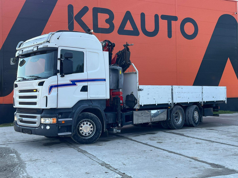 Scania R 440 6x2*4 FASSI F260XP / PLATFORM L=6760 mm - Truk flatbed, Truk derek: gambar 2 Scania R 440 6x2*4 FASSI F260XP / PLATFORM L=6760 mm - Truk flatbed, Truk derek: gambar 2