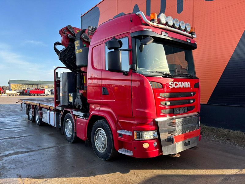 Scania R 450 8x2*6 PK 92002 + JIB + WINCH / PLATFORM L=7329-9023 mm - Truk flatbed, Truk derek: gambar 4 Scania R 450 8x2*6 PK 92002 + JIB + WINCH / PLATFORM L=7329-9023 mm - Truk flatbed, Truk derek: gambar 4