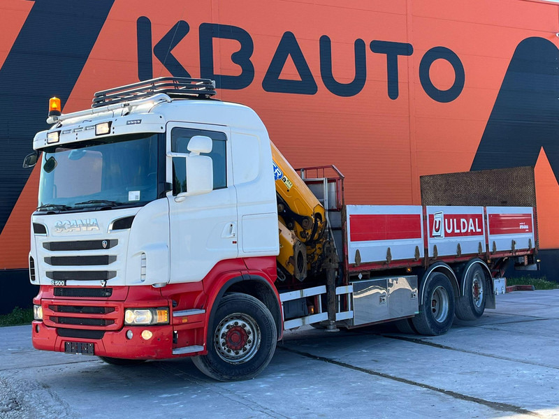 Scania R 500 6x2*4 EFFER 255/6S / PLATFORM L=6620 mm - Truk flatbed, Truk derek: gambar 2 Scania R 500 6x2*4 EFFER 255/6S / PLATFORM L=6620 mm - Truk flatbed, Truk derek: gambar 2