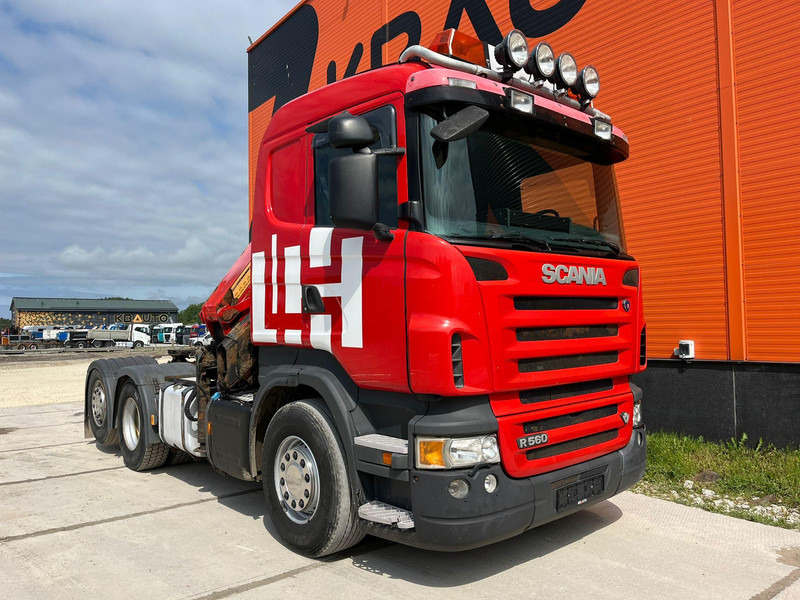 Scania R 560 6x2 HMF2220 K4 / RETARDER - Truk flatbed, Truk derek: gambar 4 Scania R 560 6x2 HMF2220 K4 / RETARDER - Truk flatbed, Truk derek: gambar 4
