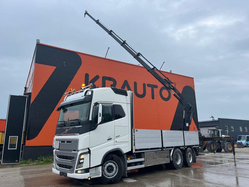Volvo FH 16 600 6x2*4 HIAB 166E-5 HIPRO / PLATFORM L=6309 mm - Truk flatbed, Truk derek: gambar 1 Volvo FH 16 600 6x2*4 HIAB 166E-5 HIPRO / PLATFORM L=6309 mm - Truk flatbed, Truk derek: gambar 1