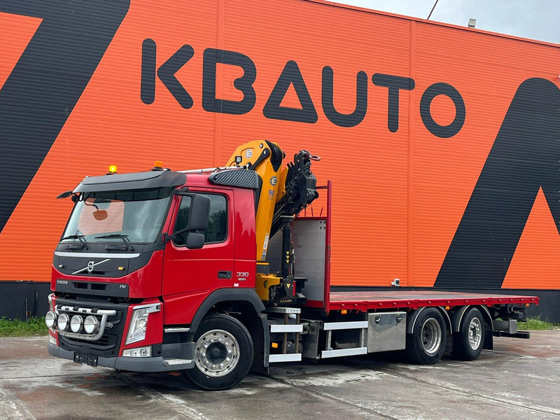 Volvo FM 330 6x2*4 EFFER 215/4S / PLATFORM L=6529 mm - Truk flatbed, Truk derek: gambar 2 Volvo FM 330 6x2*4 EFFER 215/4S / PLATFORM L=6529 mm - Truk flatbed, Truk derek: gambar 2