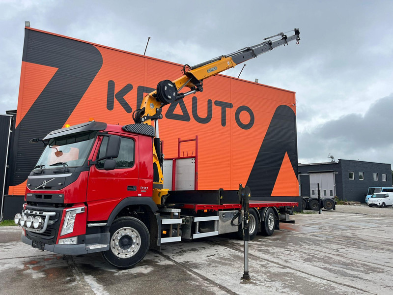 Volvo FM 330 6x2*4 EFFER 215/4S / PLATFORM L=6529 mm - Truk flatbed, Truk derek: gambar 1 Volvo FM 330 6x2*4 EFFER 215/4S / PLATFORM L=6529 mm - Truk flatbed, Truk derek: gambar 1