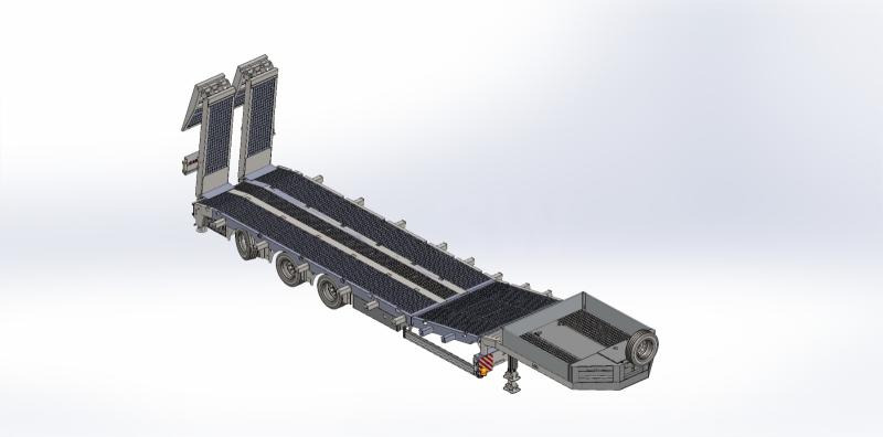 Semi-trailer low bed baru Lider Lowbed SK ISBAX33A2K19: gambar 13