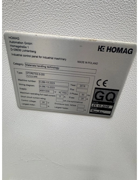 Homag Storeteq O-200 - Mesin pengerjaan kayu: gambar 4 Homag Storeteq O-200 - Mesin pengerjaan kayu: gambar 4