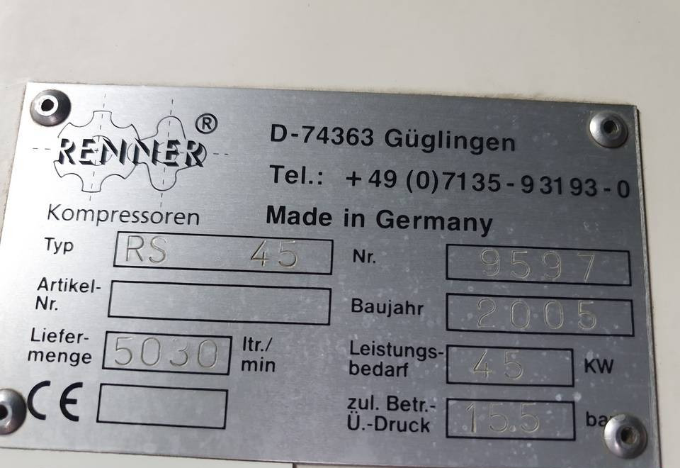 Kompresor udara KOMPRESOR ŚRUBOWY RENNER RS 45 KW: gambar 6