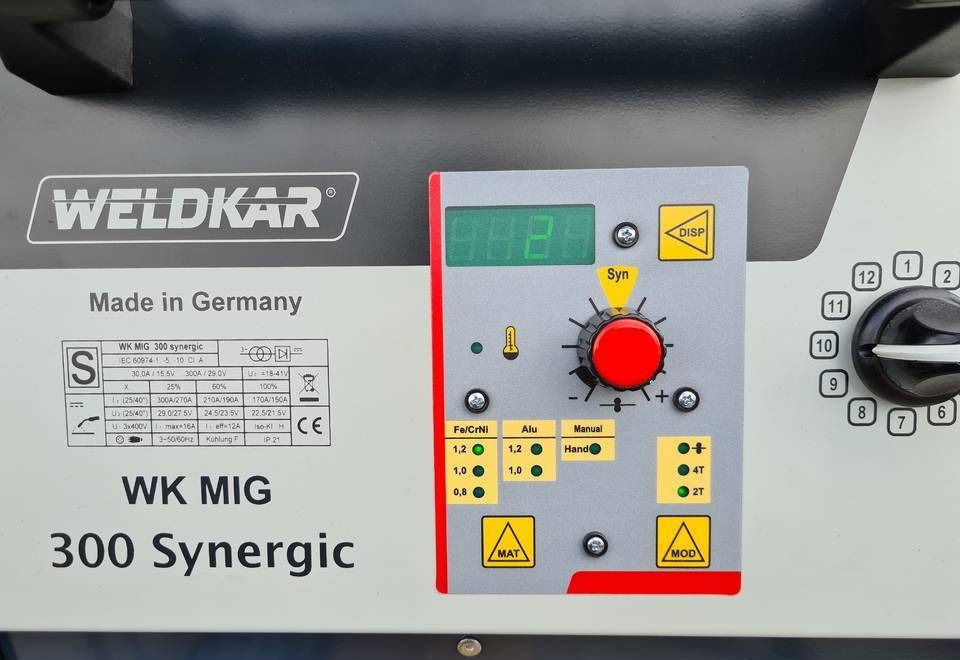 SPAWARKA MIG WELDKAR 300 Synergic 300A - Peralatan las: gambar 4 SPAWARKA MIG WELDKAR 300 Synergic 300A - Peralatan las: gambar 4