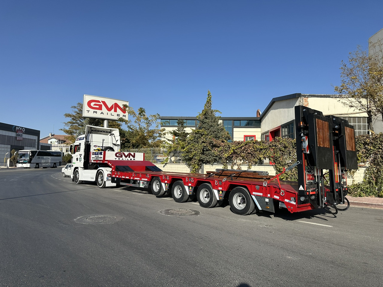 Semi-trailer low bed baru GVN Trailer 4 AXLE EXTENDABLE LOWBED: gambar 19