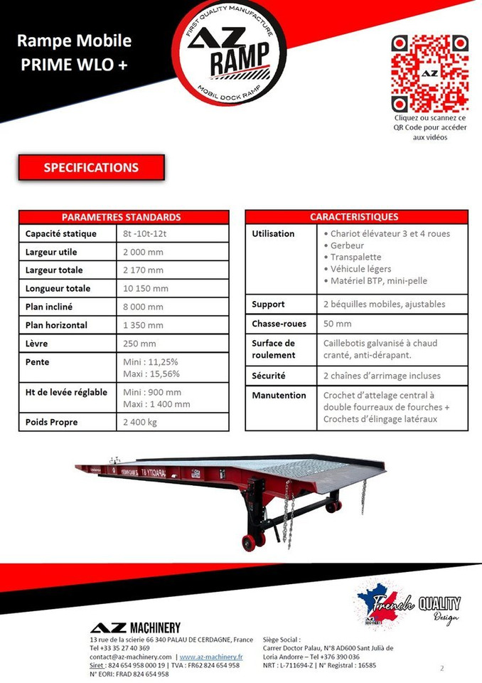 AZ RAMP-PRIME PRIME WLO + 8 . Industrial Mobil Loading Ramp - Memuat ramp: gambar 4 AZ RAMP-PRIME PRIME WLO + 8 . Industrial Mobil Loading Ramp - Memuat ramp: gambar 4