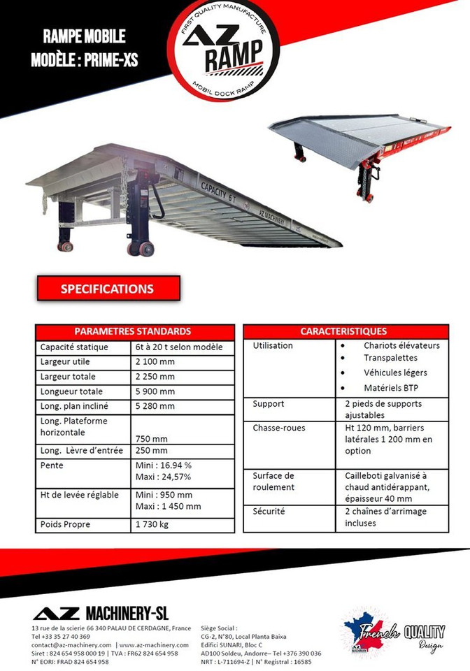 Memuat ramp baru AZ RAMP-PRIME XS-6 . Industrial Mobil Loading Ramp: gambar 13 Memuat ramp baru AZ RAMP-PRIME XS-6 . Industrial Mobil Loading Ramp: gambar 13