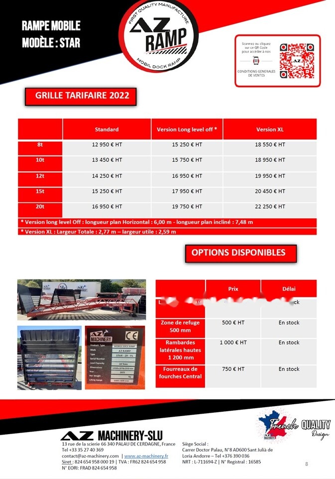 Memuat ramp baru AZ RAMP STAR-10-XL mobile loading ramp: gambar 12 Memuat ramp baru AZ RAMP STAR-10-XL mobile loading ramp: gambar 12