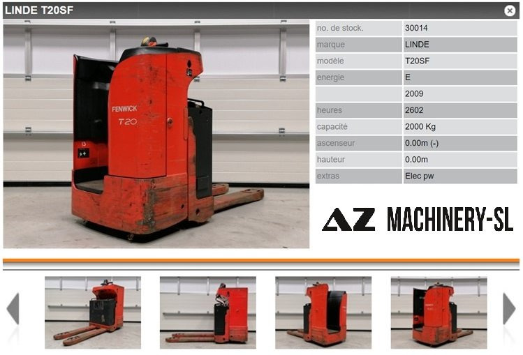 Used Electric Pallet Truck-Fenwick-T20SF - Truk pallet: gambar 1 Used Electric Pallet Truck-Fenwick-T20SF - Truk pallet: gambar 1