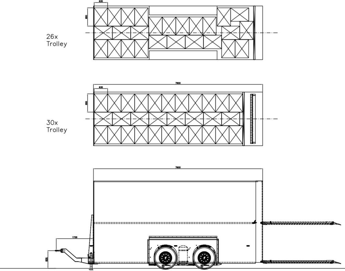 Trailer kotak tertutup Burgers Doppelstock Anhänger 80% mehr Laden!: gambar 8