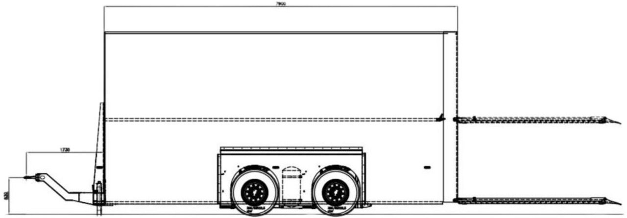 Trailer kotak tertutup Burgers Doppelstock Anhänger 80% mehr Laden!: gambar 7