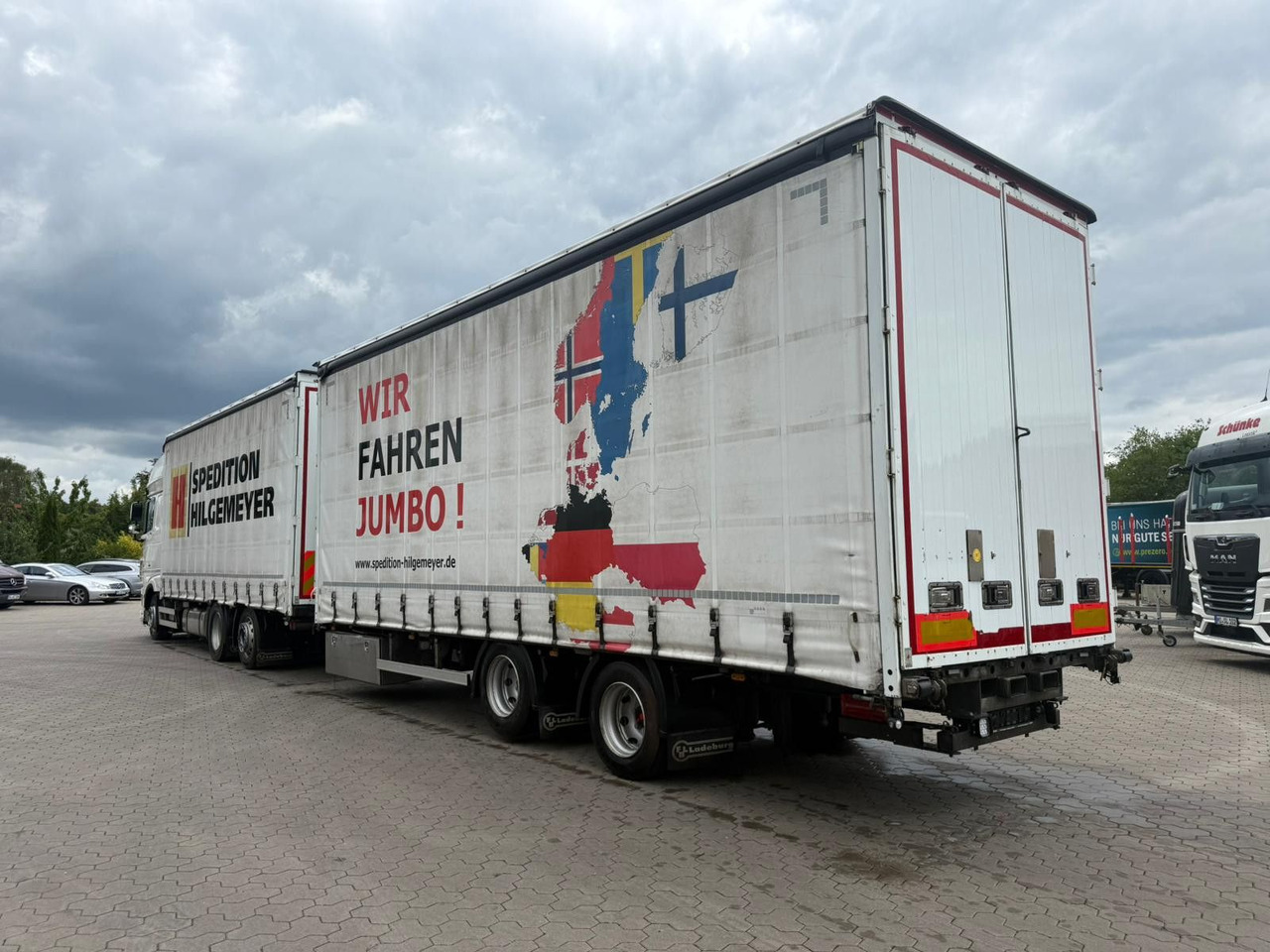 Truk dengan terpal samping DAF XF 480 FAN LowDeck 6x2 Jumbo Inklusive Anhänger: gambar 6