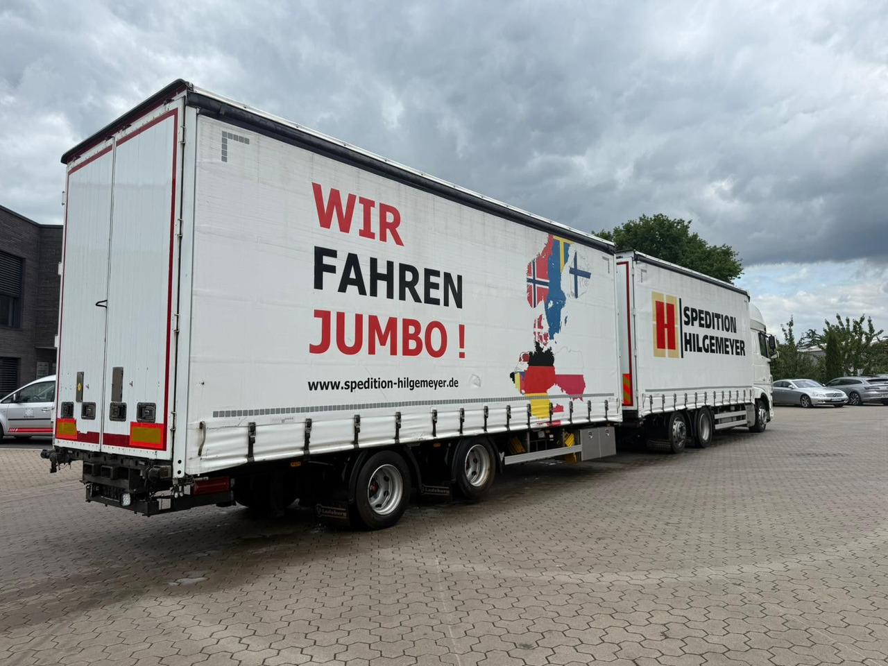 Truk dengan terpal samping DAF XF 480 FAN LowDeck 6x2 Jumbo Inklusive Anhänger: gambar 7