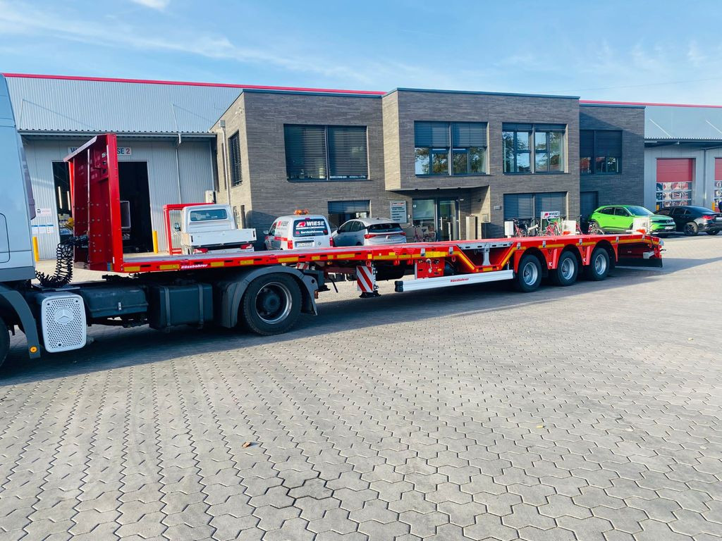 Kässbohrer Mega Tele HD Plattform Auflieger mit Radmulden - Semi-trailer flatbed: gambar 1 Kässbohrer Mega Tele HD Plattform Auflieger mit Radmulden - Semi-trailer flatbed: gambar 1