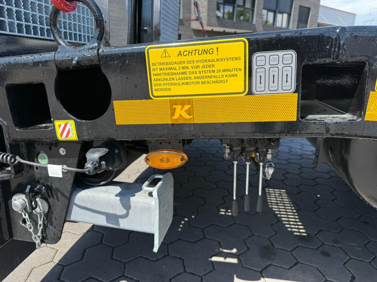 Semi-trailer low bed Kässbohrer SLS.HS Tieflader mit hydr. Schwanenhals: gambar 8