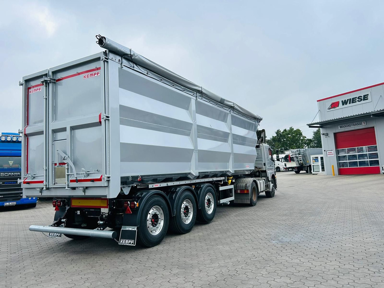 Kempf SKM 36/3 SHL-Light 3-Achs Stahl Kipper 51m³ - Semi-trailer jungkit: gambar 3 Kempf SKM 36/3 SHL-Light 3-Achs Stahl Kipper 51m³ - Semi-trailer jungkit: gambar 3