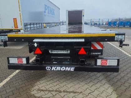 Krone Plateau-Auflieger - Lenkachse + Stapleraufnahme - Semi-trailer flatbed: gambar 3 Krone Plateau-Auflieger - Lenkachse + Stapleraufnahme - Semi-trailer flatbed: gambar 3