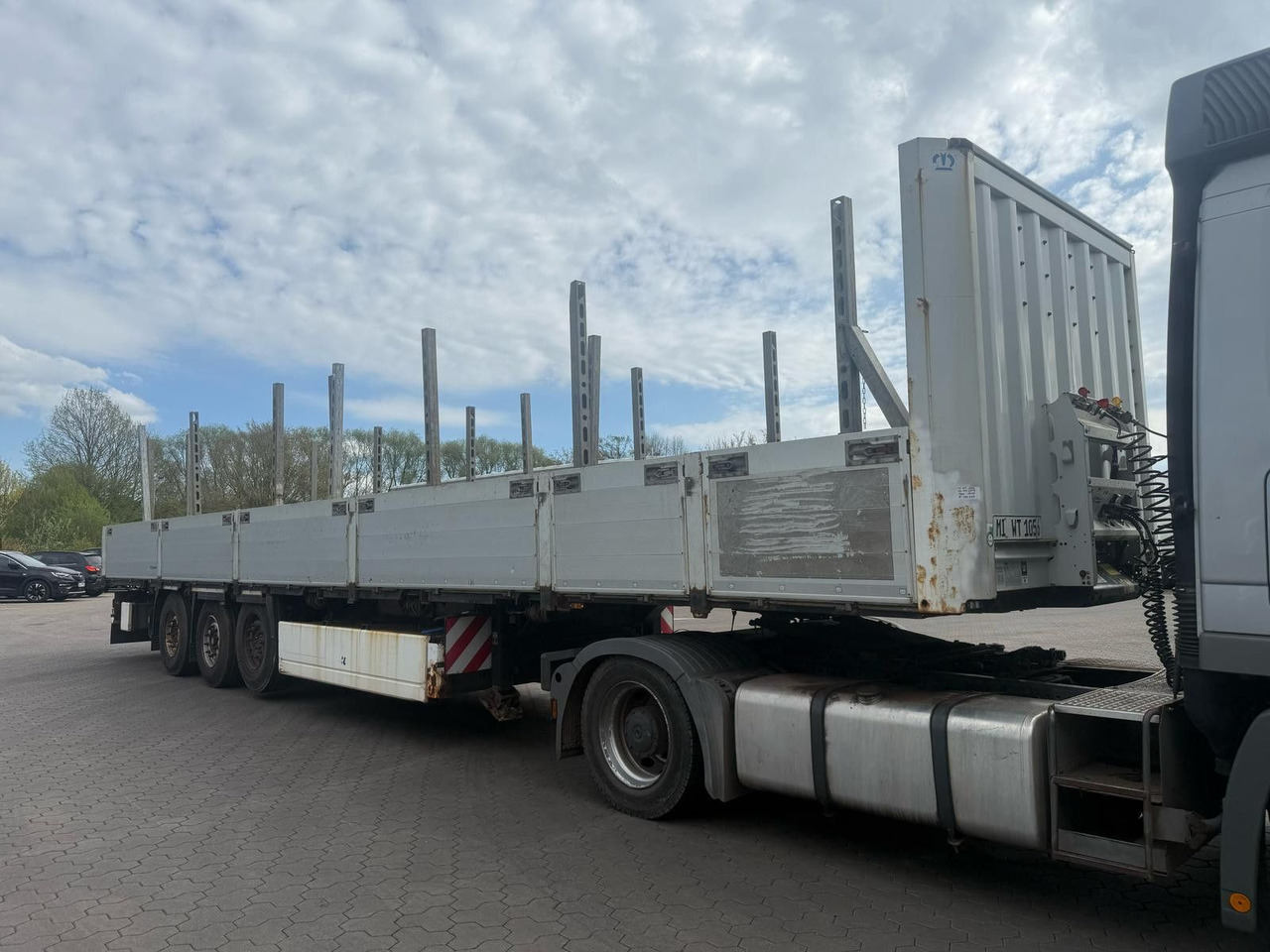 Krone Stahlmattenauflieger mit Bordwände - TÜV Neu - Semi-trailer flatbed: gambar 4 Krone Stahlmattenauflieger mit Bordwände - TÜV Neu - Semi-trailer flatbed: gambar 4
