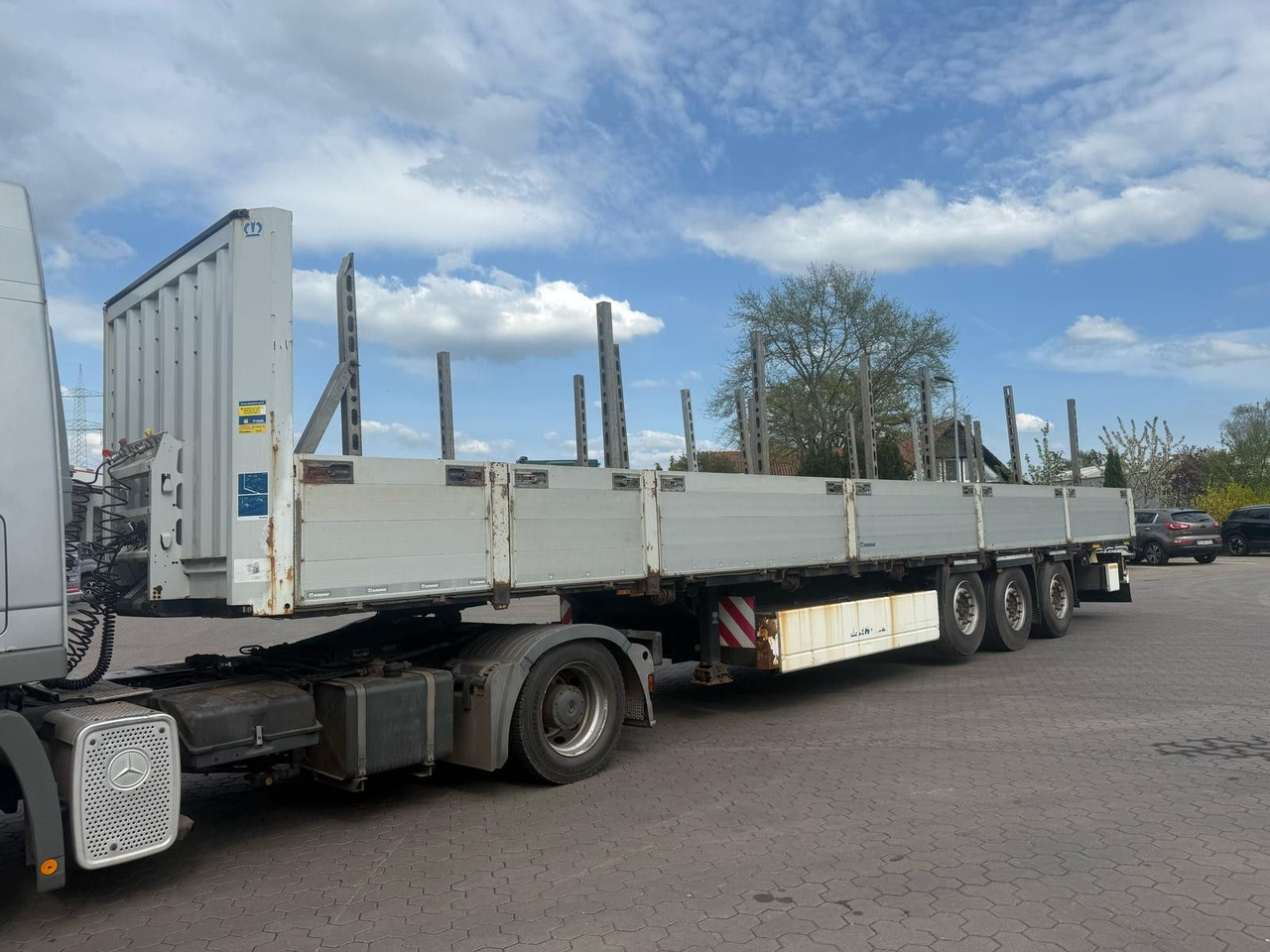 Krone Stahlmattenauflieger mit Bordwände - TÜV Neu - Semi-trailer flatbed: gambar 3 Krone Stahlmattenauflieger mit Bordwände - TÜV Neu - Semi-trailer flatbed: gambar 3