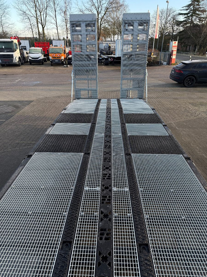 Truk flatbed MAN Baumaschinen-  Arbeitsbühnentransporter Rampen: gambar 9