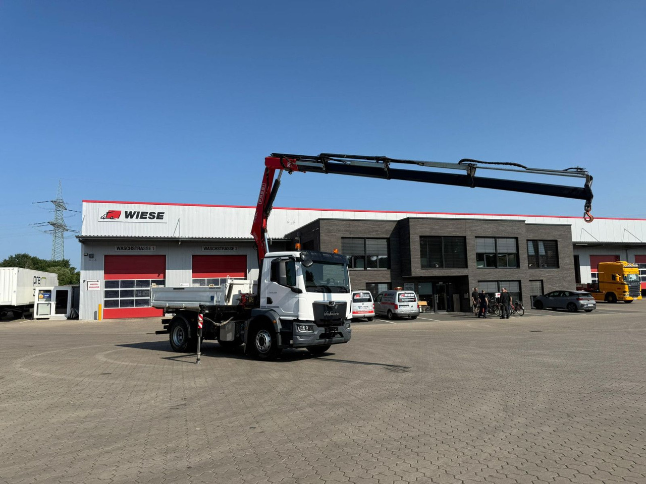 MAN TGM 18.320 4x2 BB mit Fassi F135 Kipper Kran - Truk jungkit, Truk derek: gambar 2 MAN TGM 18.320 4x2 BB mit Fassi F135 Kipper Kran - Truk jungkit, Truk derek: gambar 2