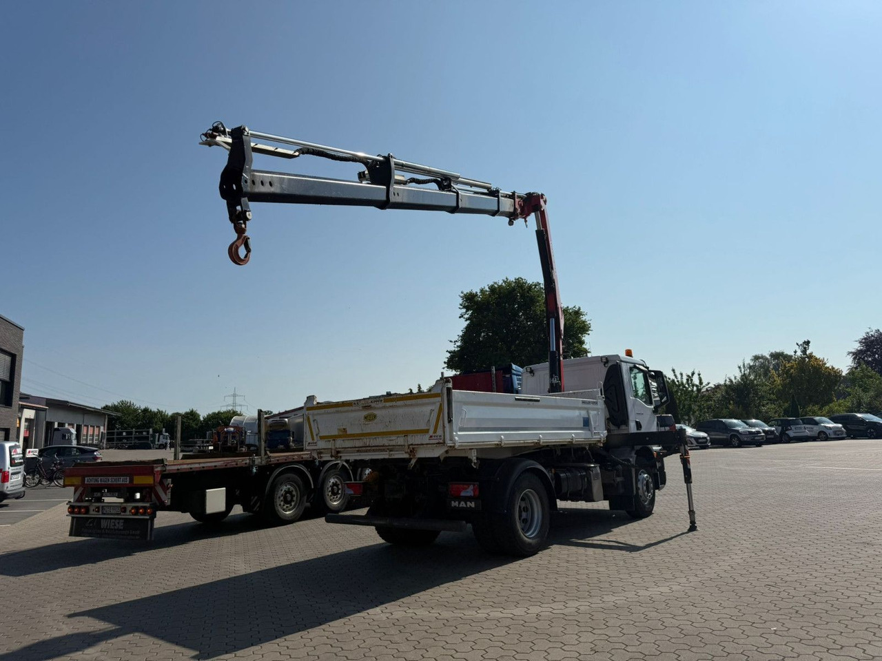 MAN TGM 18.320 4x2 BB mit Fassi F135 Kipper Kran - Truk jungkit, Truk derek: gambar 4 MAN TGM 18.320 4x2 BB mit Fassi F135 Kipper Kran - Truk jungkit, Truk derek: gambar 4