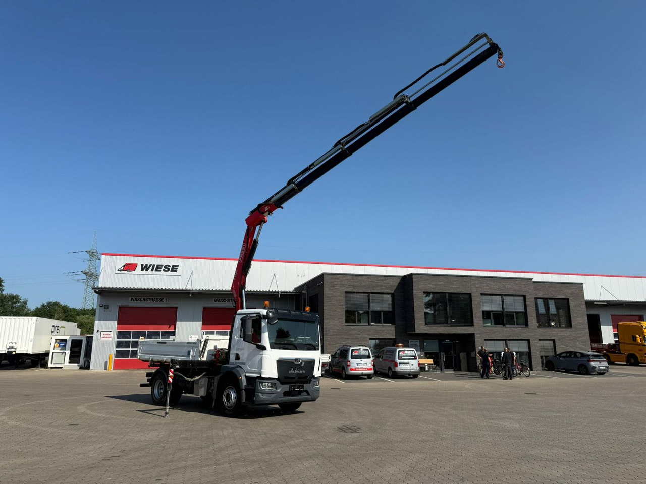 MAN TGM 18.320 4x2 BB mit Kran Fassi F135 Kipper - Truk jungkit, Truk derek: gambar 2 MAN TGM 18.320 4x2 BB mit Kran Fassi F135 Kipper - Truk jungkit, Truk derek: gambar 2