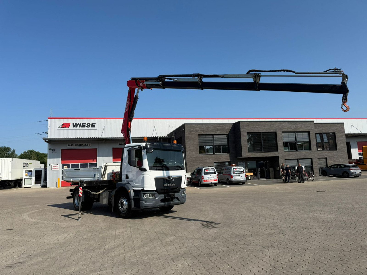 MAN TGM 18.320 4x2 BB mit Kran Fassi F135 Kipper - Truk jungkit, Truk derek: gambar 5 MAN TGM 18.320 4x2 BB mit Kran Fassi F135 Kipper - Truk jungkit, Truk derek: gambar 5