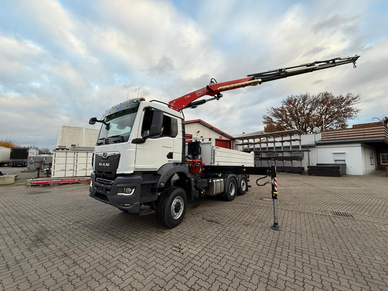 MAN TGS 26.400 6x4 Krankipper Fassi/SOFORT VERFÜGBAR - Truk jungkit, Truk derek: gambar 1 MAN TGS 26.400 6x4 Krankipper Fassi/SOFORT VERFÜGBAR - Truk jungkit, Truk derek: gambar 1