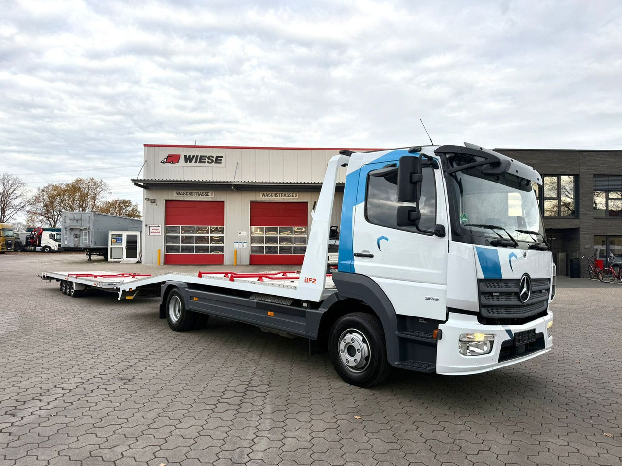 Mercedes-Benz Atego 918L Autotransporter mit BFZ Anhänger - Truk pengangkut mobil: gambar 1 Mercedes-Benz Atego 918L Autotransporter mit BFZ Anhänger - Truk pengangkut mobil: gambar 1