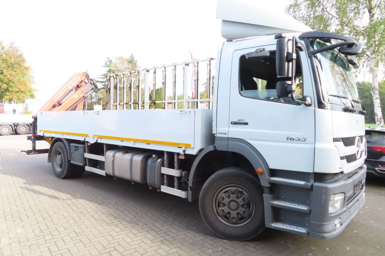 Mercedes-Benz Axor 1833 L - Glastransporter Kran Palfinger - Truk flatbed, Truk derek: gambar 4 Mercedes-Benz Axor 1833 L - Glastransporter Kran Palfinger - Truk flatbed, Truk derek: gambar 4