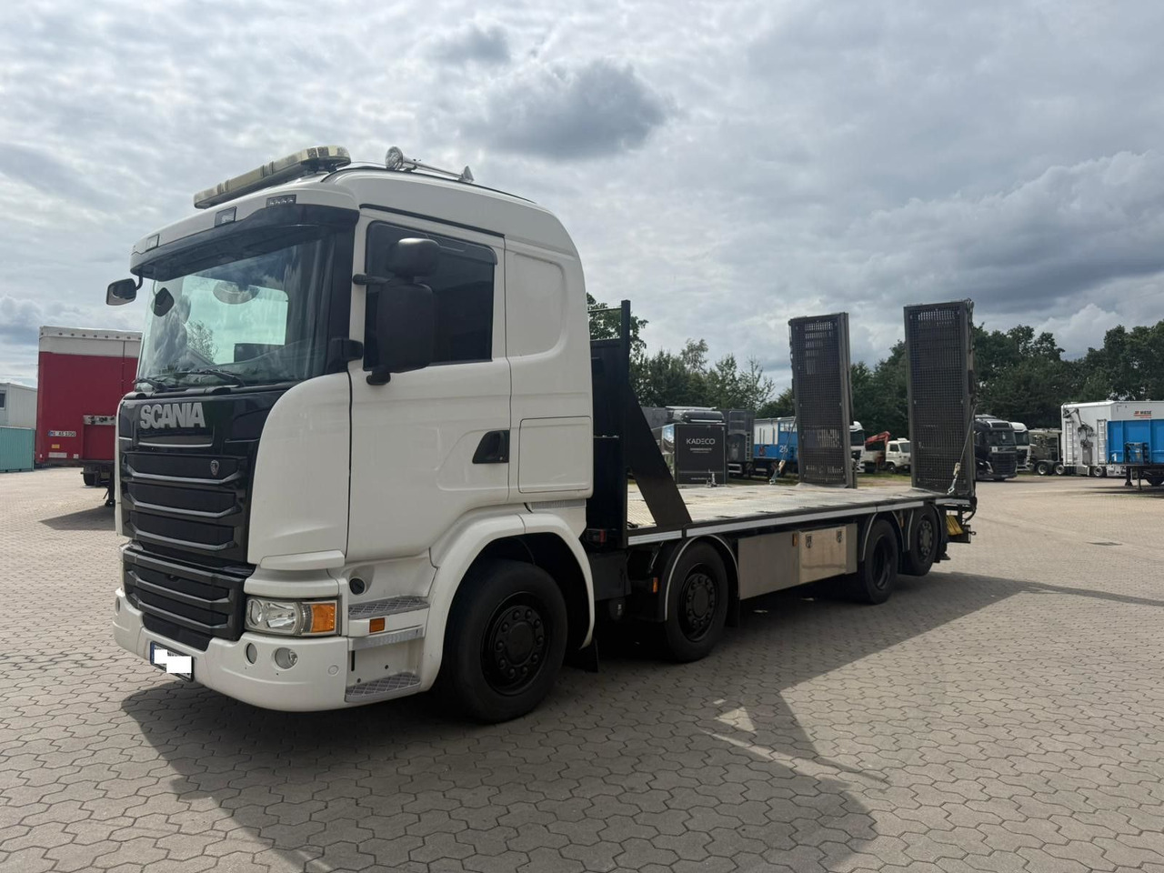 Scania G450 Baumaschinentransporter mit Rampen - Mobil derek: gambar 2 Scania G450 Baumaschinentransporter mit Rampen - Mobil derek: gambar 2