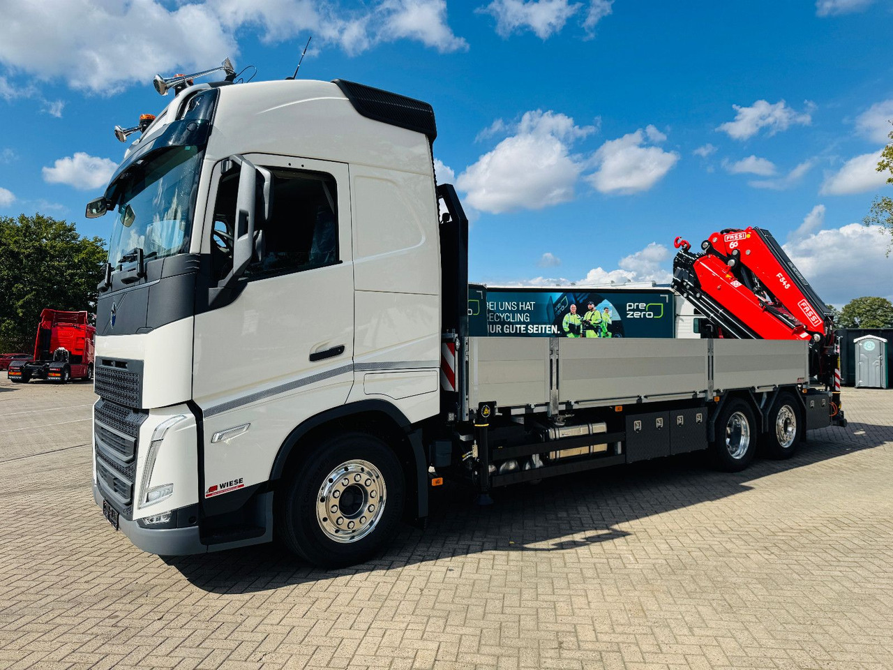 Volvo FH 540 6x2 Container Fassi F545 Heck - Truk flatbed, Truk derek: gambar 3 Volvo FH 540 6x2 Container Fassi F545 Heck - Truk flatbed, Truk derek: gambar 3