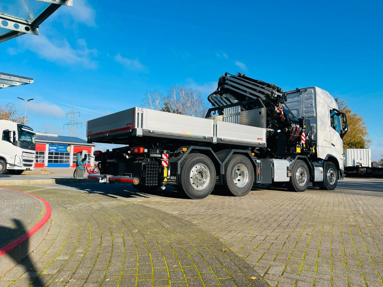 Volvo FH 540 SZM mit F1450 HXP Fly Jib + Winde - Truk flatbed, Truk derek: gambar 2 Volvo FH 540 SZM mit F1450 HXP Fly Jib + Winde - Truk flatbed, Truk derek: gambar 2