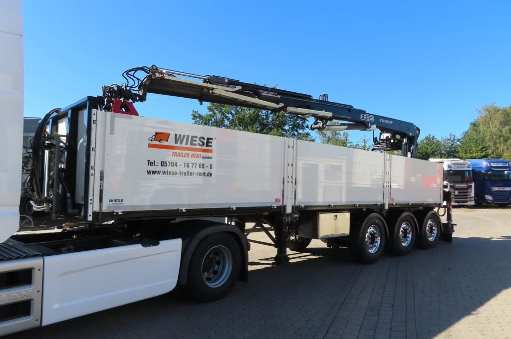 Wiese Baustoffauflieger - Heckkran - Semi-trailer flatbed: gambar 2 Wiese Baustoffauflieger - Heckkran - Semi-trailer flatbed: gambar 2