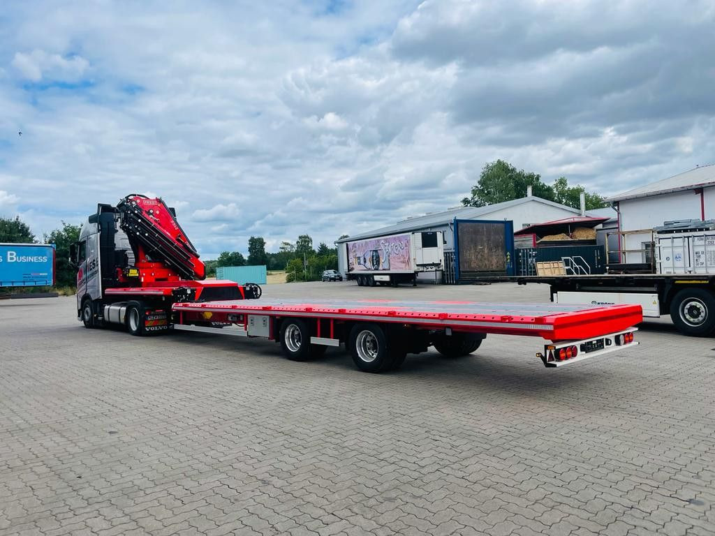 Wiese Stufensattel Tieflader mit Kran Fassi F545 - Semi-trailer flatbed: gambar 4 Wiese Stufensattel Tieflader mit Kran Fassi F545 - Semi-trailer flatbed: gambar 4