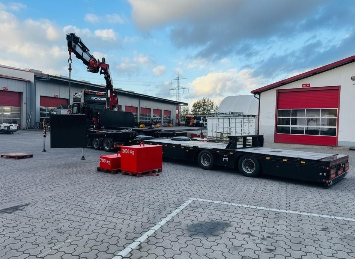 Wiese Stufensattel Tieflader mit Kran Fassi F545 - Semi-trailer low bed: gambar 4 Wiese Stufensattel Tieflader mit Kran Fassi F545 - Semi-trailer low bed: gambar 4