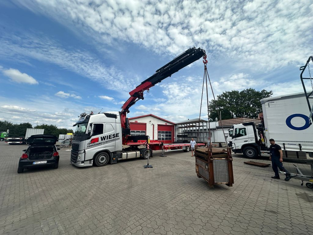 Wiese Stufensattel Tieflader mit Kran Fassi F545 Wiese Stufensattel Tieflader mit Kran Fassi F545 - Semi-trailer flatbed: gambar 2 Wiese Stufensattel Tieflader mit Kran Fassi F545 Wiese Stufensattel Tieflader mit Kran Fassi F545 - Semi-trailer flatbed: gambar 2
